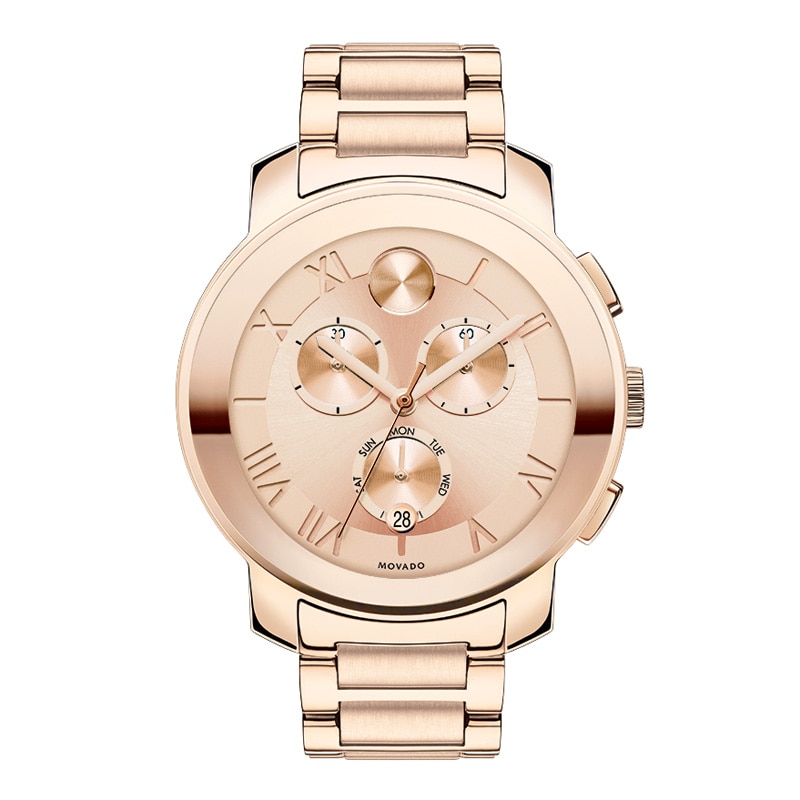 Main Image 1 of Ladies' Movado Bold® Chronograph Watch with Rose-Tone Dial (Model: 3600210)