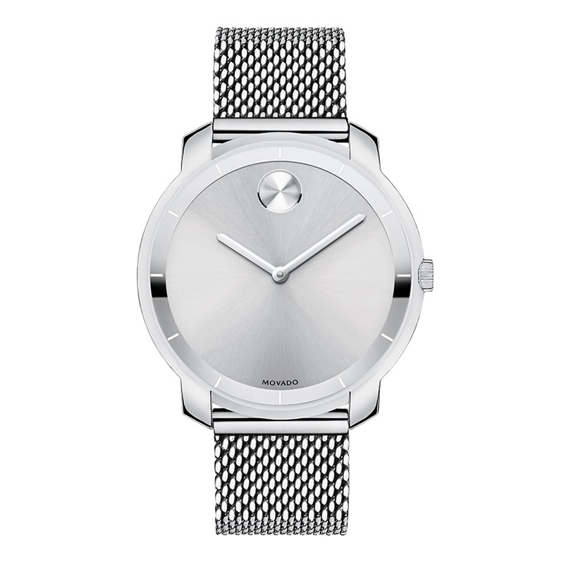Ladies' Movado Bold® Mesh Watch with Silver Dial (Model: 3600241)|Peoples Jewellers