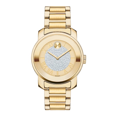 Ladies' Movado Bold® Luxe Crystal Watch with Gold Dial (Model: 3600255)