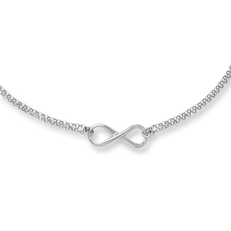 Infinity Necklace in Sterling Silver|Peoples Jewellers
