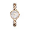 Ladies' Bulova Rose-Tone Crystal Accent Watch with Mother-of-Pearl Dial (Model: 98L207)