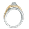 0.75 CT. T.W. Certified Canadian Diamond Swirl Frame Engagement Ring in 14K Two-Tone Gold (I/I1)