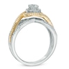 Thumbnail Image 1 of 0.75 CT. T.W. Certified Canadian Diamond Swirl Frame Engagement Ring in 14K Two-Tone Gold (I/I1)