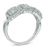 Thumbnail Image 2 of 0.75 CT. T.W. Multi-Baguette Diamond Frame Three Stone Ring in 14K White Gold