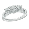 Thumbnail Image 2 of 1.45 CT. T.W. Diamond Past Present Future® Ring in 14K White Gold (I/I2)