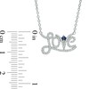 Thumbnail Image 1 of Vera Wang Love Collection 0.19 CT. T.W. Diamond "Love" Necklace in Sterling Silver