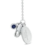 Thumbnail Image 1 of Vera Wang Love Collection 0.30 CT. T.W. Diamond Knot Drop Pendant in 14K White Gold