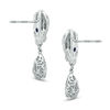 Thumbnail Image 1 of Vera Wang Love Collection 0.35 CT. T.W. Diamond Knot Drop Earrings in 14K White Gold