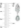 Thumbnail Image 2 of Vera Wang Love Collection 0.35 CT. T.W. Diamond Knot Drop Earrings in 14K White Gold