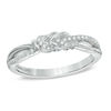 Thumbnail Image 0 of Vera Wang Love Collection 0.15 CT. T.W. Diamond Knot Ring in 14K White Gold