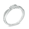 Thumbnail Image 1 of Vera Wang Love Collection 0.15 CT. T.W. Diamond Knot Ring in 14K White Gold