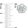 Thumbnail Image 3 of Vera Wang Love Collection 0.31 CT. T.W. Diamond Rose Stud Earrings in 14K White Gold