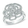 Vera Wang Love Collection 0.47 CT. T.W. Diamond Rose Ring in 14K White Gold