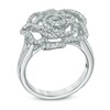Thumbnail Image 2 of Vera Wang Love Collection 0.47 CT. T.W. Diamond Rose Ring in 14K White Gold