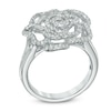 Vera Wang Love Collection 0.47 CT. T.W. Diamond Rose Ring in 14K White Gold