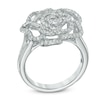 Thumbnail Image 3 of Vera Wang Love Collection 0.47 CT. T.W. Diamond Rose Ring in 14K White Gold