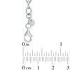 Thumbnail Image 3 of Vera Wang Love Collection 0.18 CT. T.W. Diamond Rose Charm Bracelet in Sterling Silver - 7.5"