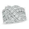Thumbnail Image 1 of 2.00 CT. T.W. Diamond Overlay Ring in 10K White Gold