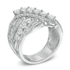 Thumbnail Image 1 of 2.00 CT. T.W. Diamond Overlay Ring in 10K White Gold