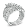 Thumbnail Image 2 of 2.00 CT. T.W. Diamond Overlay Ring in 10K White Gold