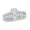 Thumbnail Image 1 of 1.00 CT. T.W. Diamond Bridal Set in 14K White Gold
