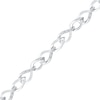 Thumbnail Image 1 of 0.10 CT. T.W. Diamond Interlocking Infinity Bracelet in Sterling Silver - 7.5"