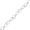 Thumbnail Image 0 of 0.10 CT. T.W. Diamond Interlocking Infinity Bracelet in Sterling Silver - 7.5"