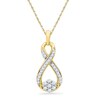 Thumbnail Image 1 of 0.25 CT. T.W. Diamond Infinity with Cluster Pendant in 10K Gold