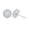 Thumbnail Image 0 of 0.50 CT. T.W. Diamond Cluster Frame Stud Earrings in 10K White Gold