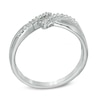 Thumbnail Image 1 of Diamond Accent Split Shank Midi Ring in Sterling Silver