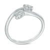 Thumbnail Image 1 of Diamond Accent Arrow Bypass Midi Ring in Sterling Silver