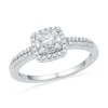 Thumbnail Image 1 of 0.33 CT. T.W. Diamond Frame Promise Ring in 10K White Gold