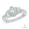 Thumbnail Image 0 of Vera Wang Love Collection 0.70 CT. T.W. Marquise Diamond Three Stone Ring in 14K White Gold