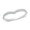 Thumbnail Image 0 of Diamond Accent Chevron Midi Ring in Sterling Silver