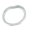 Thumbnail Image 1 of Diamond Accent Chevron Midi Ring in Sterling Silver