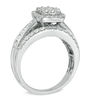 Thumbnail Image 2 of 1.25 CT. T.W. Diamond Frame Cluster Engagement Ring in 14K White Gold