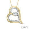 Unstoppable Love™ 0.33 CT. T.W. Diamond Tilted Heart Pendant in 10K Gold