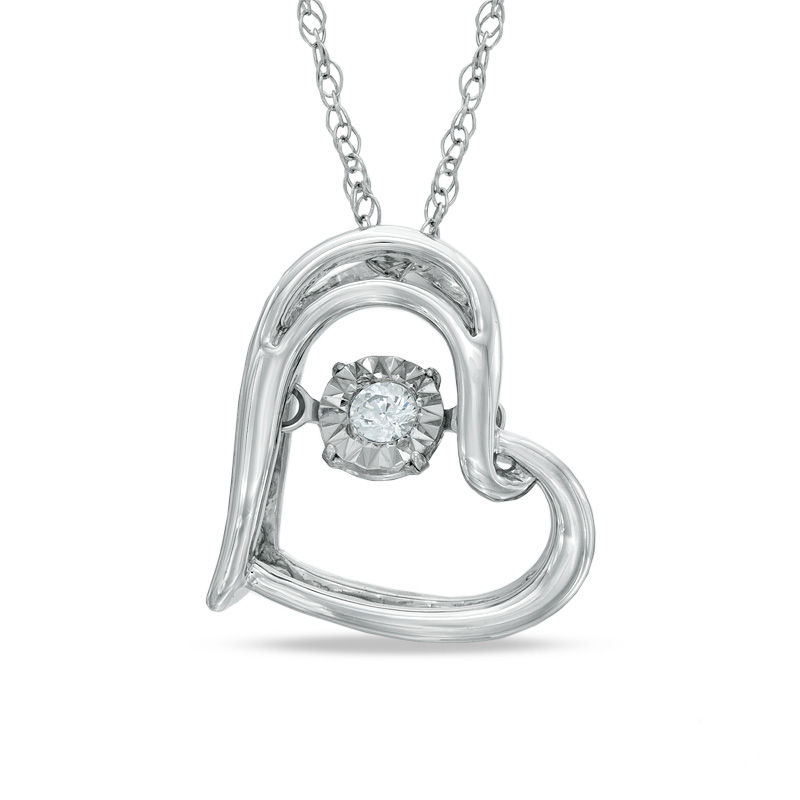 Unstoppable Love™ Diamond Accent Heart Pendant in Sterling Silver|Peoples Jewellers