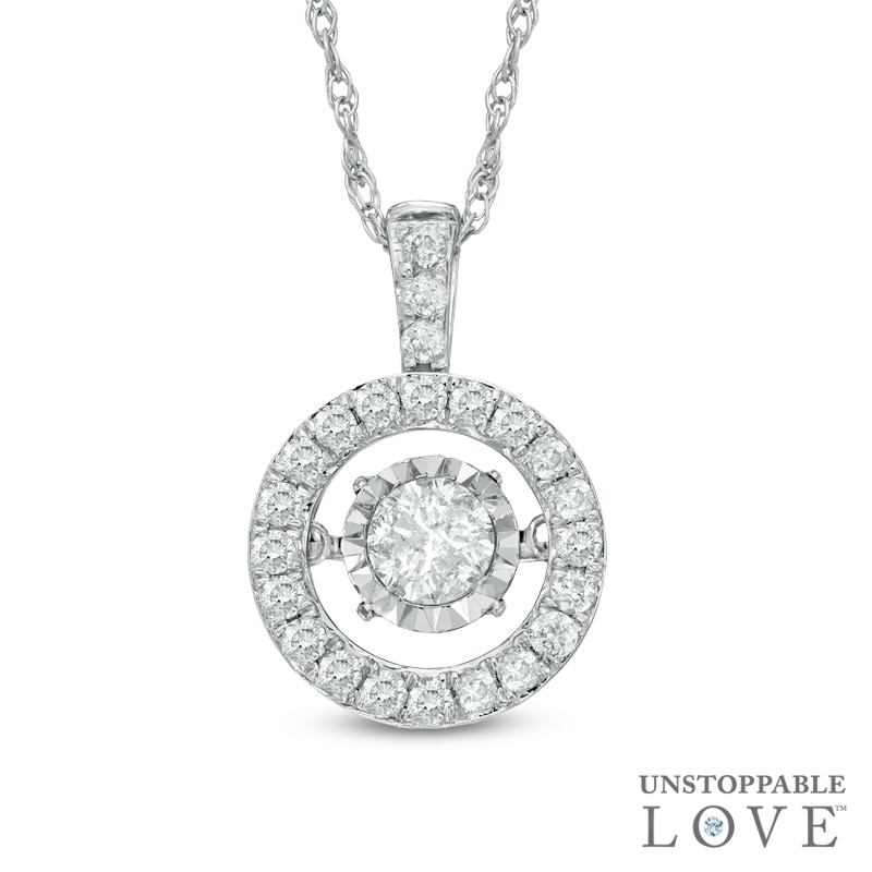 Unstoppable Love™ 0.75 CT. T.W. Diamond Frame Pendant in 14K White Gold