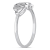 Diamond Accent Interlocking Hearts Ring in 10K White Gold