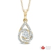 Thumbnail Image 1 of 0.30 CT. T.W. Certified Canadian Diamond Teardrop Swirl Pendant in 14K Gold (I/I2)