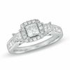 1.25 CT. T.W. Princess-Cut Diamond Three Stone Ring in 14K White Gold