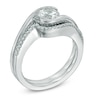 Thumbnail Image 2 of Celebration Canadian Ideal 0.85 CT. T.W. Certified Diamond Swirl Bridal Set in 14K White Gold (I/I1)