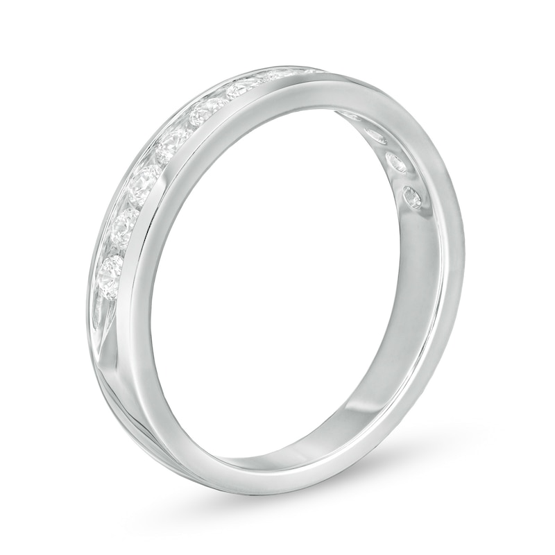 Main Image 3 of 0.50 CT. T.W. Certified Colourless Diamond Band in 18K White Gold (E/I1)