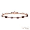 Thumbnail Image 1 of Le Vian® Chocolate Quartz™ and 0.44 CT. T.W. Diamond Bracelet in 14K Strawberry Gold™