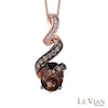 Thumbnail Image 0 of Le Vian® Chocolate Quartz™ and 0.26 CT. T.W. Diamond Pendant in 14K Strawberry Gold™