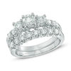 Thumbnail Image 0 of 1.50 CT. T.W. Certified Canadian Diamond Three Stone Bridal Set in 14K White Gold (I/I1)
