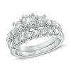 Thumbnail Image 1 of 1.50 CT. T.W. Certified Canadian Diamond Three Stone Bridal Set in 14K White Gold (I/I1)