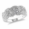 Thumbnail Image 1 of 0.13 CT. T.W. Diamond Braid Band in Sterling Silver