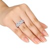 Thumbnail Image 3 of 0.13 CT. T.W. Diamond Braid Band in Sterling Silver